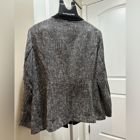 BloomChic Tweed Contrast Trim Pocket Tweed Blazer us size 12 - Picture 3 of 9